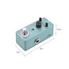 Digital Reverb Guitar Effect Pedal 9 Reverb Types Effects Guitar Pedal True Bypass Full Metal Shell