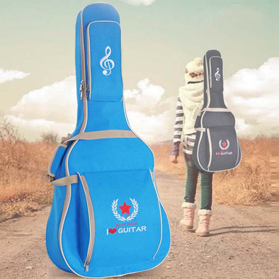 High Quality 600D Water-resistant 41" Guitar Bag Backpack Oxford Cloth Cotton Padded Shoulder Straps Gig Bag Case