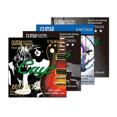 Orphee Caye EW Electric Guitar Strings Set Metal Rock Hexagonal Carbon Steel Electric Guitar String Sets Guitar Accessories
