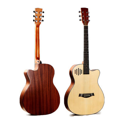 40" Spruce Acoustic Guitar 6-string Missing Corner Rosewood fingerboard High quality Rectangular Sound Hole Wooden Guitarra HY03