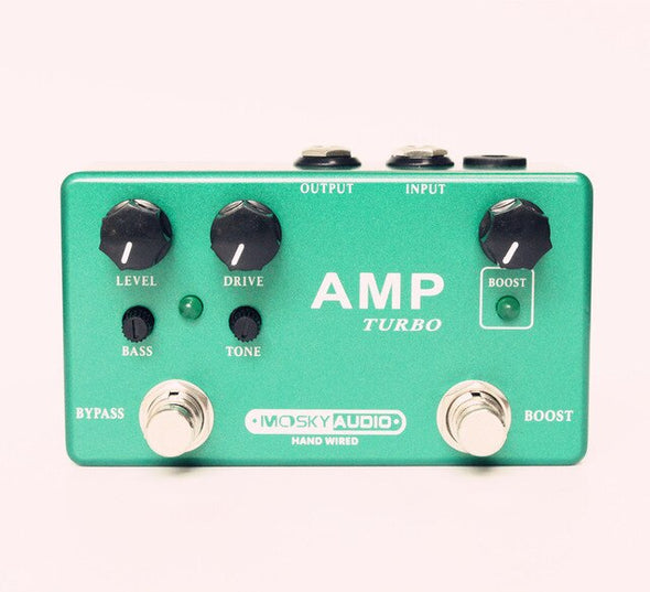 Mosky Amp Turbo Guitar Effect Pedal 2 In 1 Boost Overdrive Effects Processor True Bypass Electric Guitar Pedals Accessories