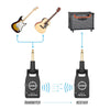 UHF Guitar Wireless System Wireless Guitar Transmitter Receiver Set Built-in Rechargeable Battery 50M Transmission Range