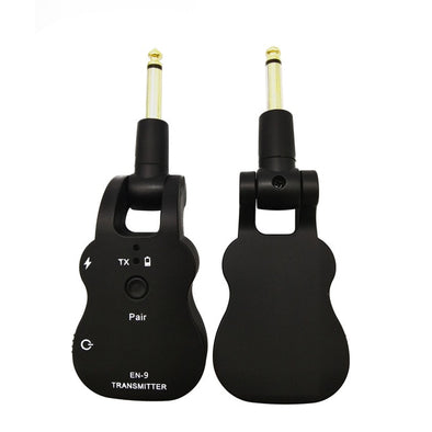 2.4G UHF Wireless Audio Transmitter and Receiver System USB Rechargeable Pick Up for Electric Guitar Bass Musical Instrument