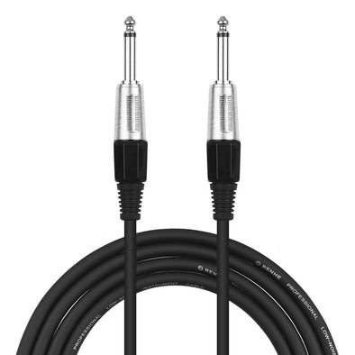 3 Meters/ 10 FeetGuitar Cable Musical Instrument Audio Cable for Guitar Bass Keyboard 1/4 Inch to 1/4 Inch TS Straight Plugs