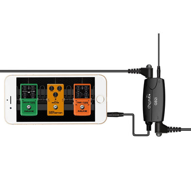 Cherub GB2i Guitar Bass Interface for Iphone Ipad Link Audio Connector System Amp Guitar Effects Pedal Convertor Adapter Cable