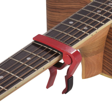 Acoustic Guitar Capo Aluminum Alloy Quick Change Guitar Capo Clamp Single-handed for Folk Guitar Bass Ukulele Guitar Accessories