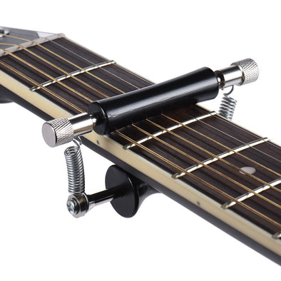 Rolling Guitar Capo Glider Easy Sliding Up & Down for Folk Classic Acoustic Guitars