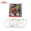 6pcs/ Set A306 Acoustic Guitar Strings Stainless Steel Wire Steel Core Strings for Guitar Silver-plated Copper Alloy Wound