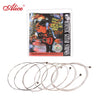 6pcs/ Set A306 Acoustic Guitar Strings Stainless Steel Wire Steel Core Strings for Guitar Silver-plated Copper Alloy Wound