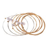 6pcs Light Acoustic Guitar Strings Hexagon Alloy Wire Brass Wound Corrosion Resistant Guitar Parts & Accessories