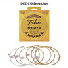 6pcs Light Acoustic Guitar Strings Hexagon Alloy Wire Brass Wound Corrosion Resistant Guitar Parts & Accessories