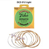 6pcs Light Acoustic Guitar Strings Hexagon Alloy Wire Brass Wound Corrosion Resistant Guitar Parts & Accessories