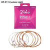 6pcs Acoustic Guitar Strings Light Guitar String Set Hexagon Alloy Wire Phosphor Bronze Wound Corrosion Resistant