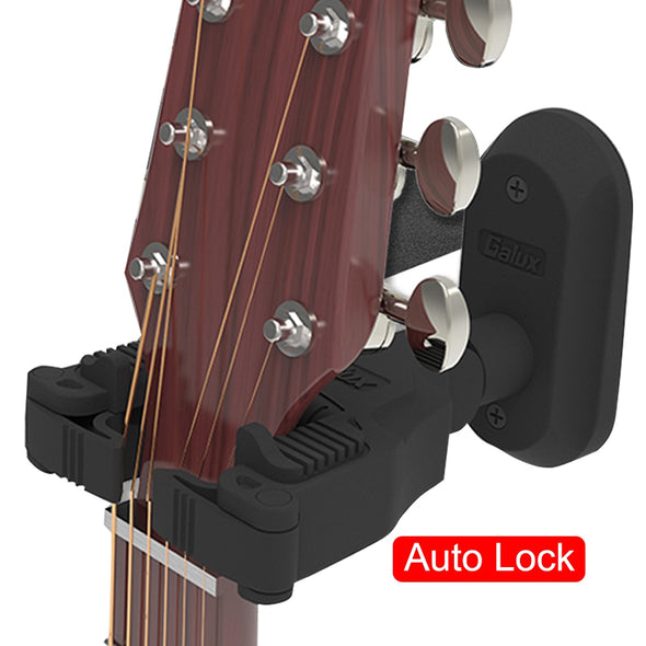 Guitar Wall Mount Hanger Holder Keeper Hook Stand Auto Lock System for Electric Acoustic Guitars Bass String Instrument