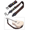 2pcs Adjustable Acoustic Guitar Shoulder Straps + Cotton Belt Synthetic Leather Ends with Guitar Picks Pockets & 3pcs Picks