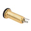 6.35mm 1/4 Inch Guitar End Pin Jack Endpin Jack Socket Plug Mono Output Copper Material for Acoustic Electric Guitar