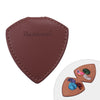 Guitar Pick Holder Case Bag Shield-shape Style 6pcs Guitar Picks Capacity Microfiber PU Leather Magnetic Lock Guitar Accessories