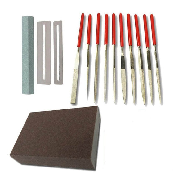 Stainless Steel Guitar Fret Polishing File Kit Fret Polishing Protection Gasket Grinding Stone Guitar Repairing Tool