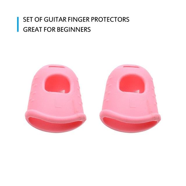 Silicone Finger Guards Guitar Fingertip Protectors For Ukulele