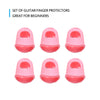 2/6pcs Guitar Silicone Finger Fingertip Protectors for Guitar Ukulele Beginners L/M/S Guitar Accessaries Practice Tools