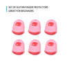 2/6pcs Guitar Silicone Finger Fingertip Protectors for Guitar Ukulele Beginners L/M/S Guitar Accessaries Practice Tools