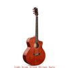 36 40 41 inch Cutaway Guitar 6 Strings Glossy Finishing Solid Spruce Sapele Acoustic Guitar Brown color Guitar AGT131