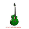 36 41 inch Cutaway Guitar 6 Strings Paint surface Solid Spruce Sapele Acoustic Guitar Black color for Beginner AGT134
