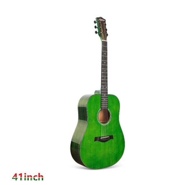 36 41 inch Cutaway Guitar 6 Strings Paint surface Solid Spruce Sapele Acoustic Guitar Black color for Beginner AGT134