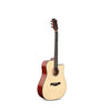 41 inch6 string folk guitar Cutaway Guitar Glossy Finishing Solid Spruce Sapele Acoustic Guitar AGT127