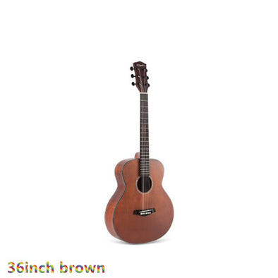 36 40 41 inch Cutaway Guitar 6Strings Folk GuitarMatte finishing Solid Spruce Sapele Acoustic Guitar for Beginner AGT141