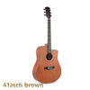 36 40 41 inch Cutaway Guitar 6Strings Folk GuitarMatte finishing Solid Spruce Sapele Acoustic Guitar for Beginner AGT141