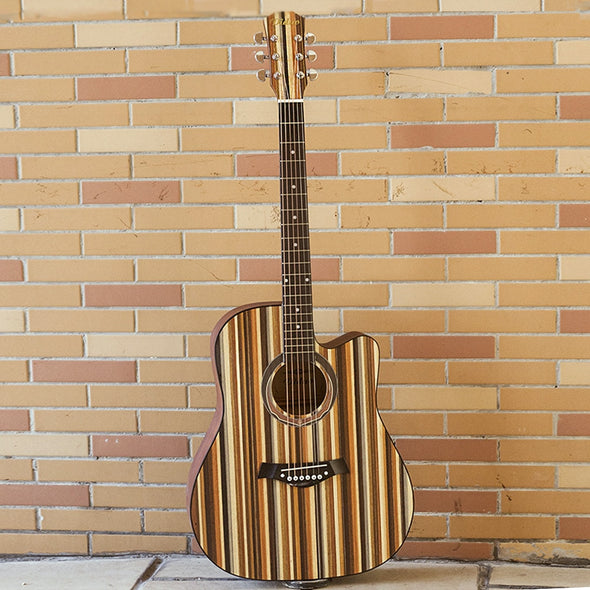 41inch Guitar Guitarra Wood Acoustic Rosewood Fingerboard 20 Grade Pop stripe College style For Beginner Practice Guitarrs AGT23