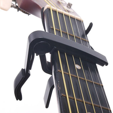 Single-Handed Quick Change Guitar Capo Aluminum Alloy Capo for 6-string Acoustic Folk Classical Electric Guitar Ukelele