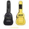 ammoon  40" 41" Guitar  Bag Double Straps 5mm Padded 600D Big Case Cover Backpack Double Zipper Non-slip Pads Bottom