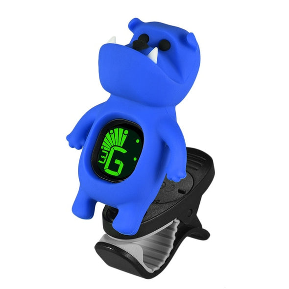 Guitar Tuner Cute Cartoon Bulldog Clip-On Tuner LCD Display for Bass Ukulele Violin Guitar Accessories