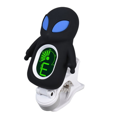 Guitar Tuner Cute Cartoon Alien Clip-On Tuner LCD Display for Guitar Chromatic Bass Ukulele Violin Guitar Accessories