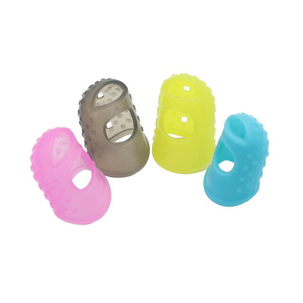 4 in 1 Fingertip Protector Silicone Guitar Fingerstall Guitar Ukulele String Finger Guard High Quality Guitar Parts