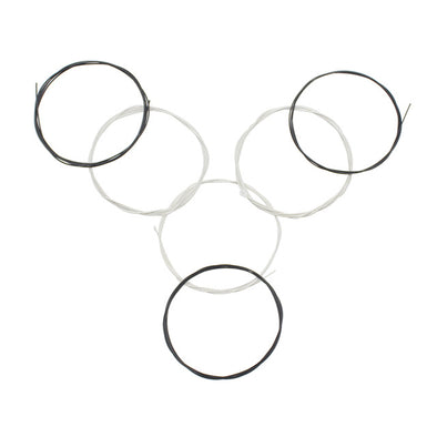 6pcs Classical Guitar Strings Black Nylon Core Silver-Plated Copper Wound 1st-6th(.028-.043) Guitar String Set