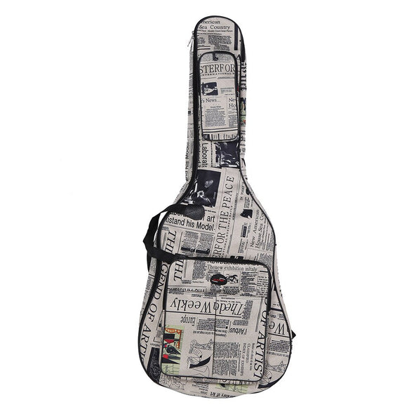 600D Water-resistant Acoustic Guitar Bag Oxford Cloth Double Padded Straps Gig Bag Guitar Carrying Case for 41Inchs Guitar