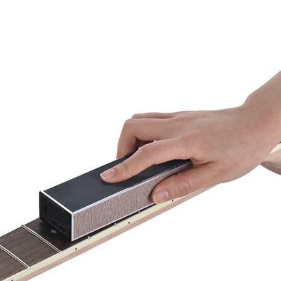 Guitar Neck Sanding Guitar Fret Leveler Leveling Beam Luthier Tool Metal Material with Sandpaper Guitar Parts & Accessories