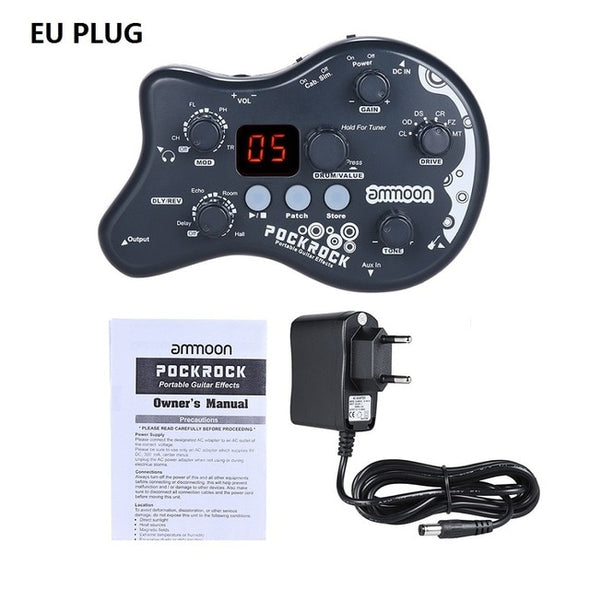 Guitar Pedal Multi-effects Processor Guitar Effect Pedal 15 Effects 40 Drum Rhythms Tuning Function Guitar Accessories